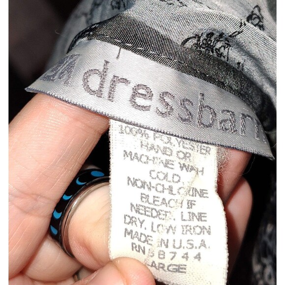 Dressbarn Black & Gray Jacket with Zipper - Size L - Picture 3 of 3